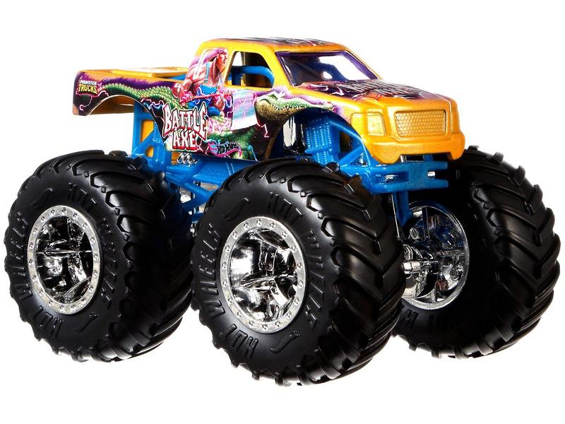 Hot Wheels - 1:64 - Mega-Wrex com Carrinho - Monster Trucks